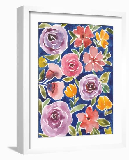 Flower Patch III-Cheryl Warrick-Framed Art Print