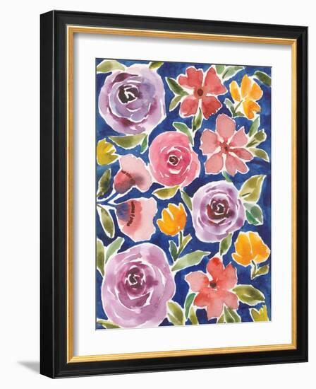 Flower Patch III-Cheryl Warrick-Framed Art Print