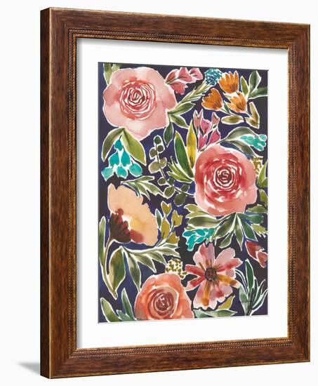 Flower Patch IV-Cheryl Warrick-Framed Art Print