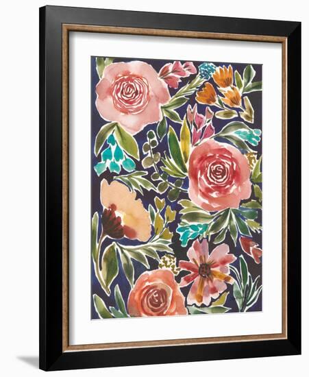 Flower Patch IV-Cheryl Warrick-Framed Art Print