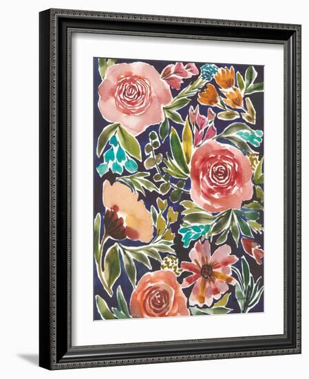 Flower Patch IV-Cheryl Warrick-Framed Art Print