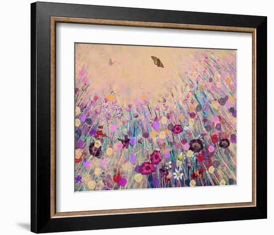 Flower path-Claire Westwood-Framed Art Print