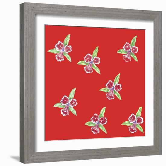 Flower Pattern-Miguel Balbás-Framed Giclee Print