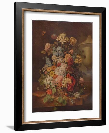 'Flower Piece', c1796, (1938)-Jan van Os-Framed Giclee Print