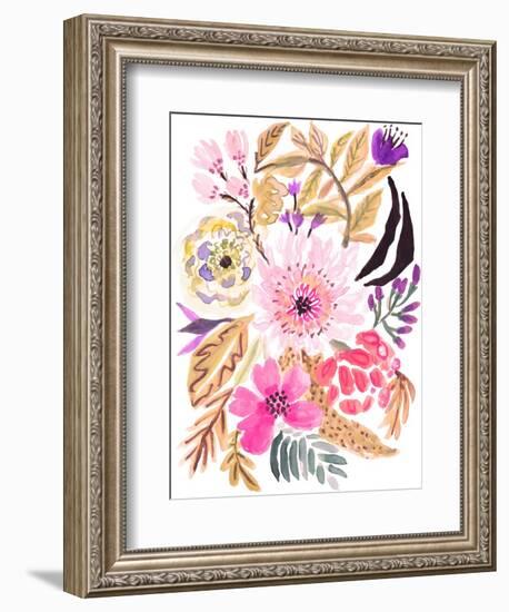 Flower Posy II-Karen Fields-Framed Premium Giclee Print