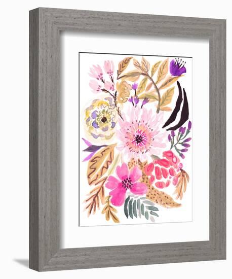 Flower Posy II-Karen Fields-Framed Premium Giclee Print