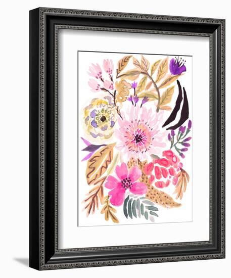 Flower Posy II-Karen Fields-Framed Premium Giclee Print