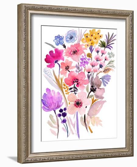 Flower Posy VI-Karen Fields-Framed Art Print