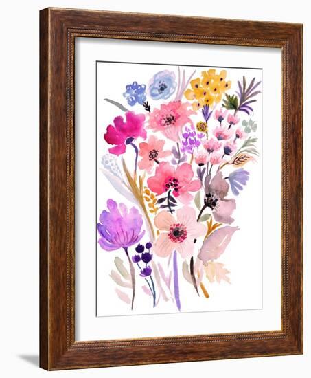 Flower Posy VI-Karen Fields-Framed Art Print