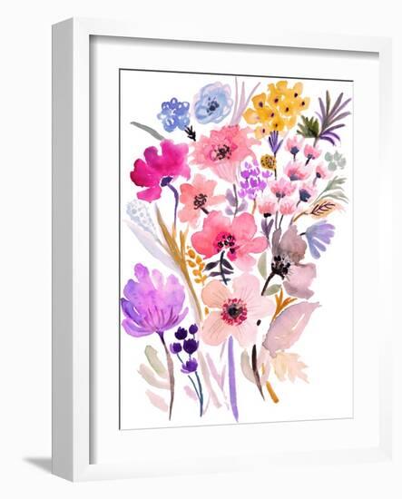Flower Posy VI-Karen Fields-Framed Art Print