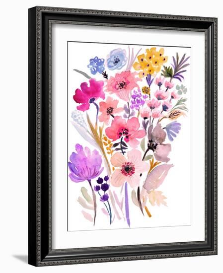 Flower Posy VI-Karen Fields-Framed Art Print