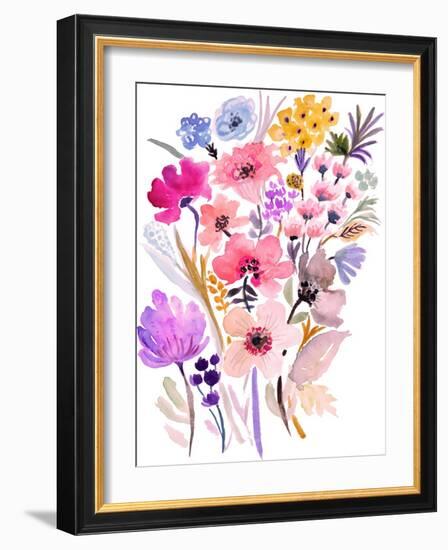 Flower Posy VI-Karen Fields-Framed Art Print