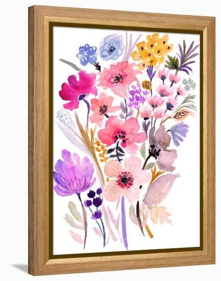 Flower Posy VI-Karen Fields-Framed Stretched Canvas