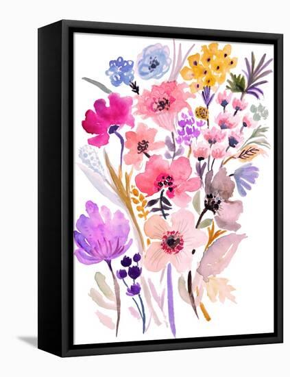 Flower Posy VI-Karen Fields-Framed Stretched Canvas