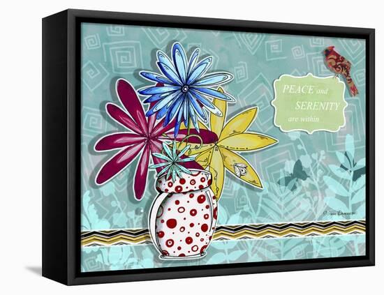 Flower Pot 10-Megan Aroon Duncanson-Framed Premier Image Canvas