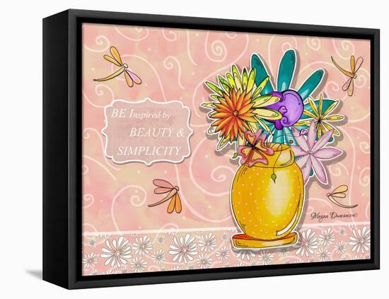 Flower Pot 1-Megan Aroon Duncanson-Framed Premier Image Canvas