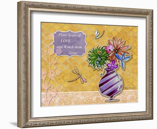 Flower Pot 2-2-Megan Aroon Duncanson-Framed Giclee Print