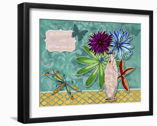 Flower Pot 3-Megan Aroon Duncanson-Framed Giclee Print