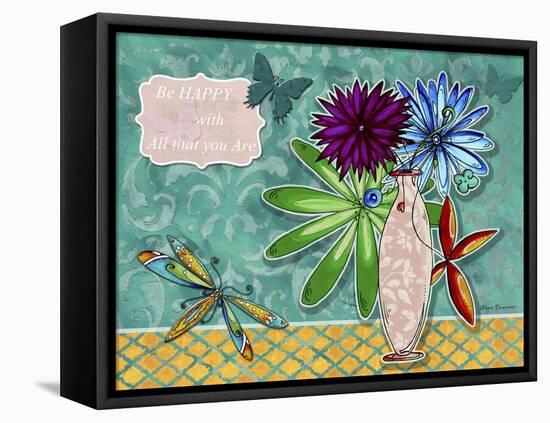 Flower Pot 3-Megan Aroon Duncanson-Framed Premier Image Canvas