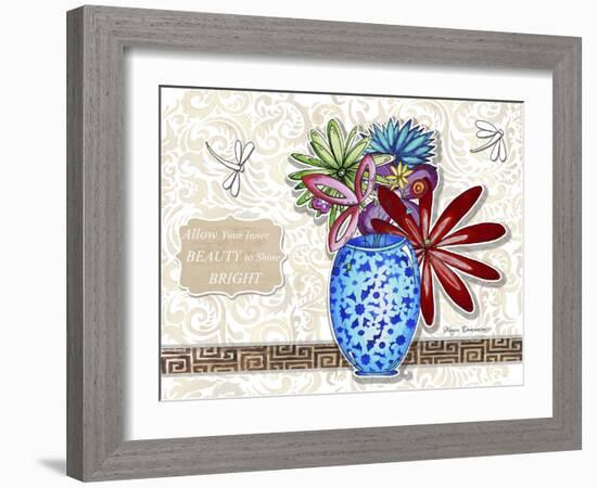 Flower Pot 5-2-Megan Aroon Duncanson-Framed Giclee Print