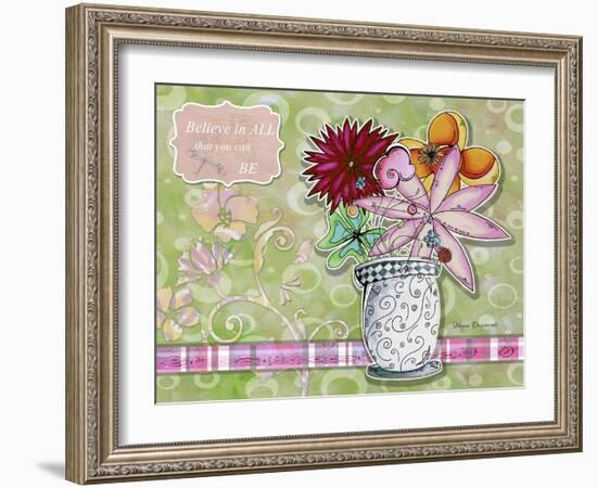 Flower Pot 8-Megan Aroon Duncanson-Framed Giclee Print