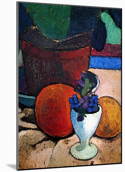 Flower Pot and Fruit-Paula Modersohn-Becker-Mounted Art Print