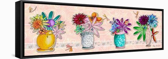 Flower Pot Set 1-Megan Aroon Duncanson-Framed Premier Image Canvas