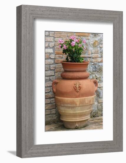 Flower Pots as Decoration. Tuscany, Italy-Tom Norring-Framed Photographic Print