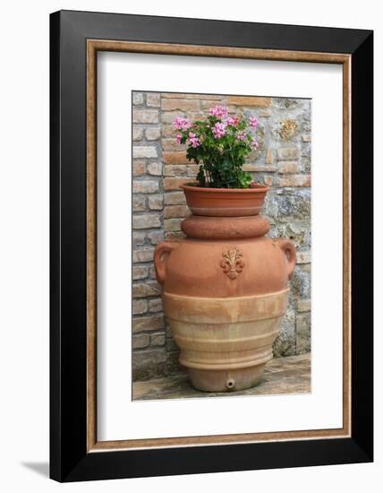 Flower Pots as Decoration. Tuscany, Italy-Tom Norring-Framed Photographic Print