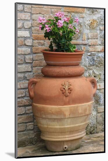 Flower Pots as Decoration. Tuscany, Italy-Tom Norring-Mounted Photographic Print