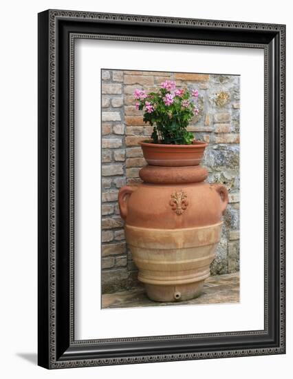 Flower Pots as Decoration. Tuscany, Italy-Tom Norring-Framed Photographic Print