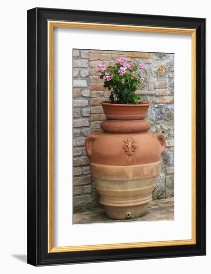 Flower Pots as Decoration. Tuscany, Italy-Tom Norring-Framed Photographic Print