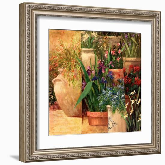 Flower Pots Left-Art Fronckowiak-Framed Art Print