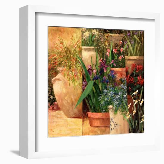 Flower Pots Left-Art Fronckowiak-Framed Art Print