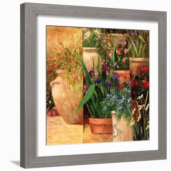 Flower Pots Left-Art Fronckowiak-Framed Art Print