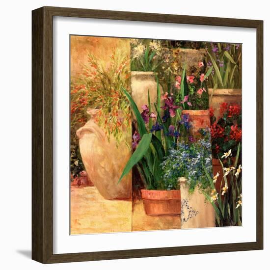 Flower Pots Left-Art Fronckowiak-Framed Art Print