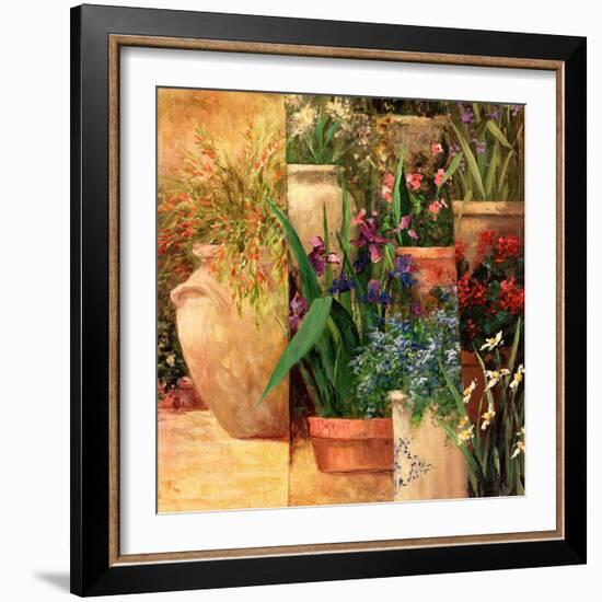 Flower Pots Left-Art Fronckowiak-Framed Art Print