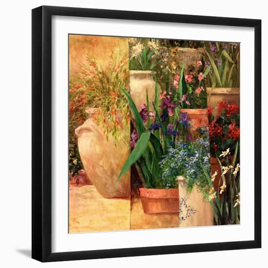 Flower Pots Left-Art Fronckowiak-Framed Art Print