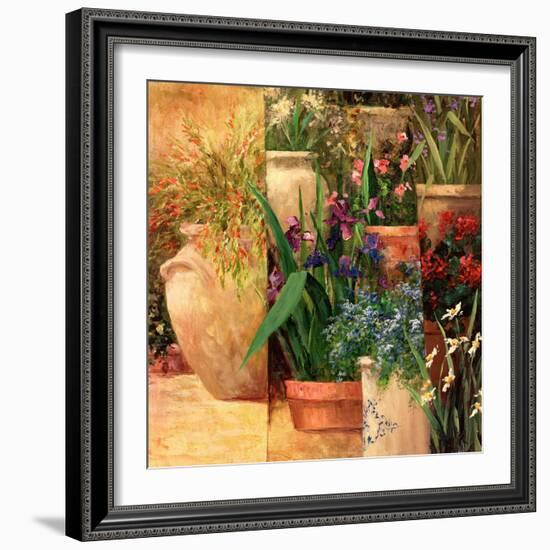 Flower Pots Left-Art Fronckowiak-Framed Art Print