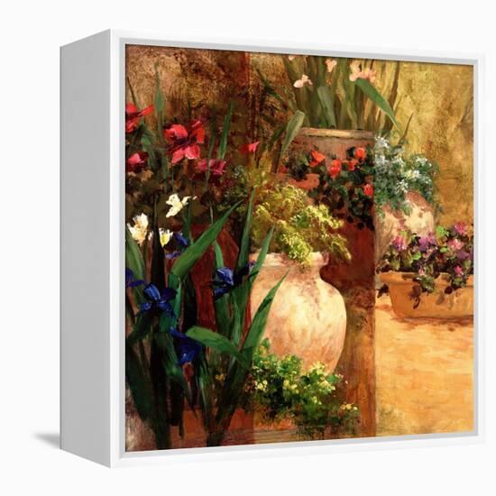 Flower Pots Right-Art Fronckowiak-Framed Stretched Canvas