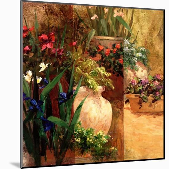 Flower Pots Right-Art Fronckowiak-Mounted Art Print