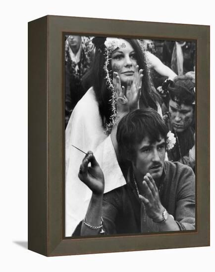 Flower Power 1967-null-Framed Premier Image Canvas