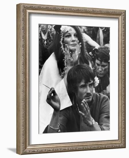 Flower Power 1967-null-Framed Photographic Print