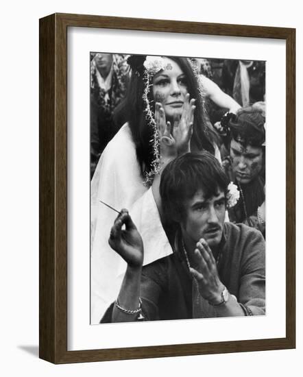 Flower Power 1967-null-Framed Photographic Print