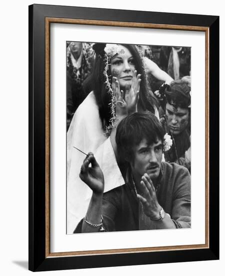 Flower Power 1967-null-Framed Photographic Print