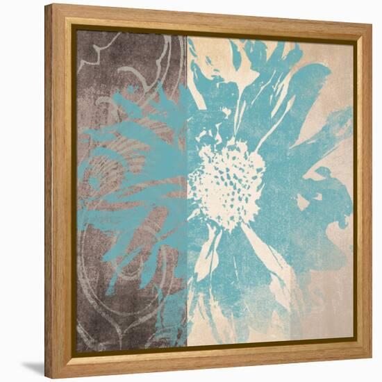 Flower Power 1-Alonza Saunders-Framed Stretched Canvas