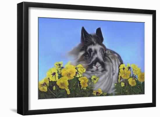 Flower Power Bunny-Karie-Ann Cooper-Framed Giclee Print