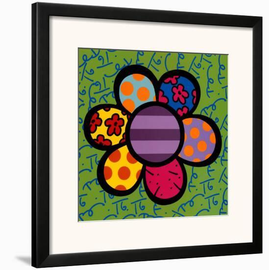 Flower Power IV-Romero Britto-Framed Art Print