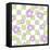 Flower Power with Check Seamless Repeat Pattern.-XenKus-Framed Premier Image Canvas