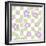 Flower Power with Check Seamless Repeat Pattern.-XenKus-Framed Photographic Print